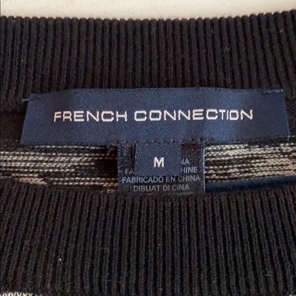 French Connection Black/grey striped sweater - Picture 3 of 3